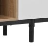 Modern TV Stand for 80'' TV with 3 Doors, Media Console Table, Entertainment Center with Large Storage Cabinet for Living Room, Bedroom