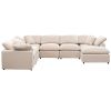 U_Style Oversized Modular Sectional Sofa with Ottoman L Shaped Corner Sectional for Living Room, Office, Spacious Space