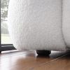 62.2length ,35.83" deepth ,human body structure for USA people, marshmallow sofa,boucle sofa ,White color,3 seater