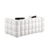 62.2length ,35.83" deepth ,human body structure for USA people, marshmallow sofa,boucle sofa ,White color,3 seater